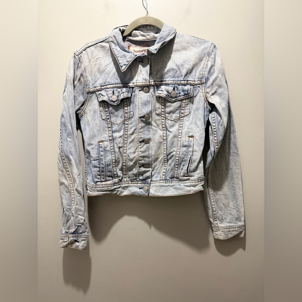 Sunday Best Light Wash Denim Jacket - Picture 2 of 4